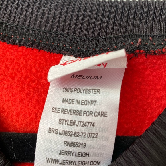 Disney. Mickey Mouse. Red and black sweatshirt. Size juniors medium. - Picture 5 of 5